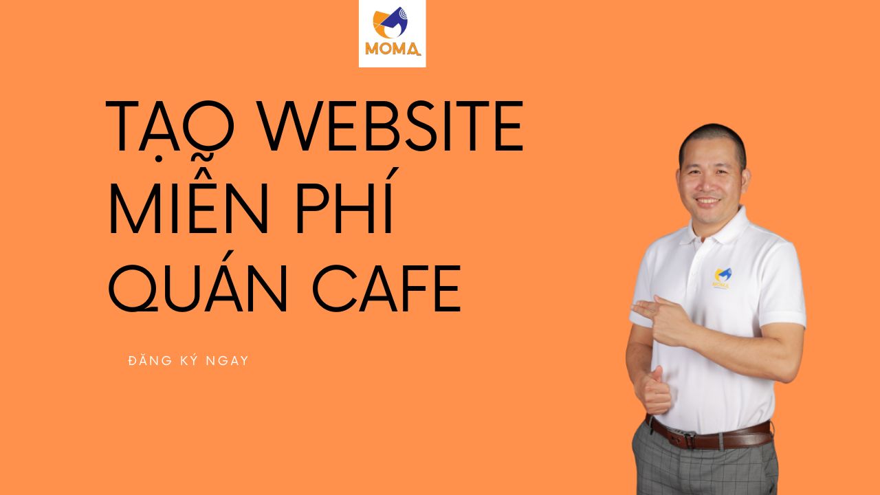 thiết kế website quán cafe miễn phí tại moma.vn