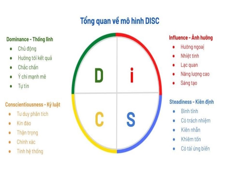 DISC là gì? 4 nhóm tính cách cá nhân của DISC