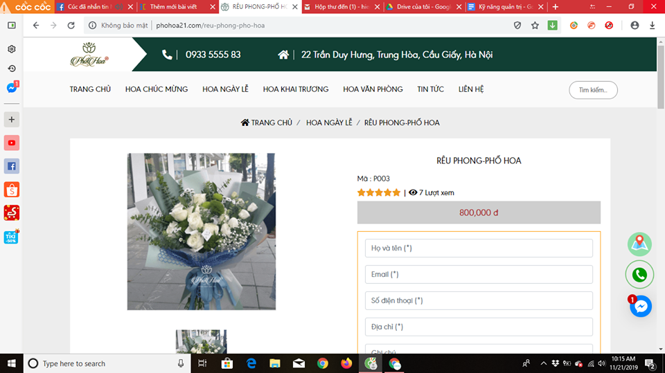 Kinh doanh online hoa tươi