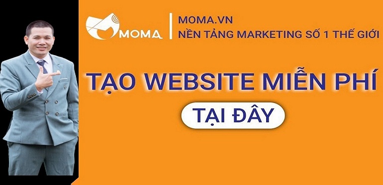 Tặng website marketing miễn phí trọn đời moma.vn