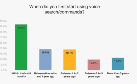 Bảng thống kê người sử dụng Voice Search